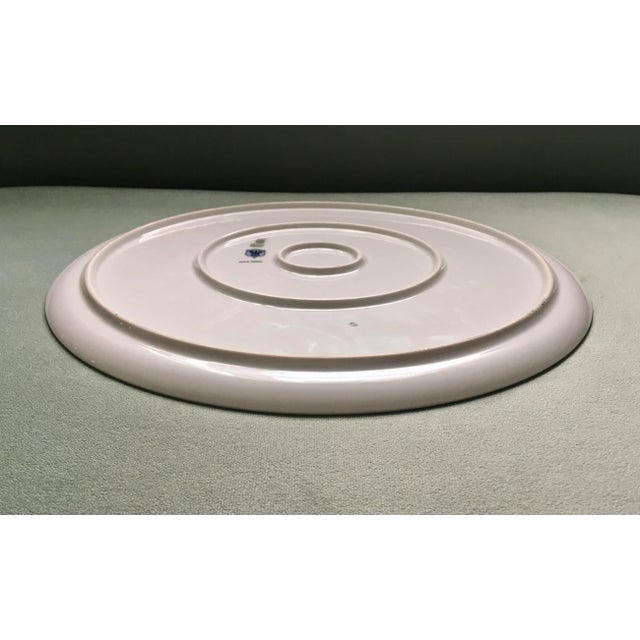 Vintage Schumann Arzberg Wild Rose Gold Trimmed Platter For Sale In Jacksonville, FL - Image 6 of 11