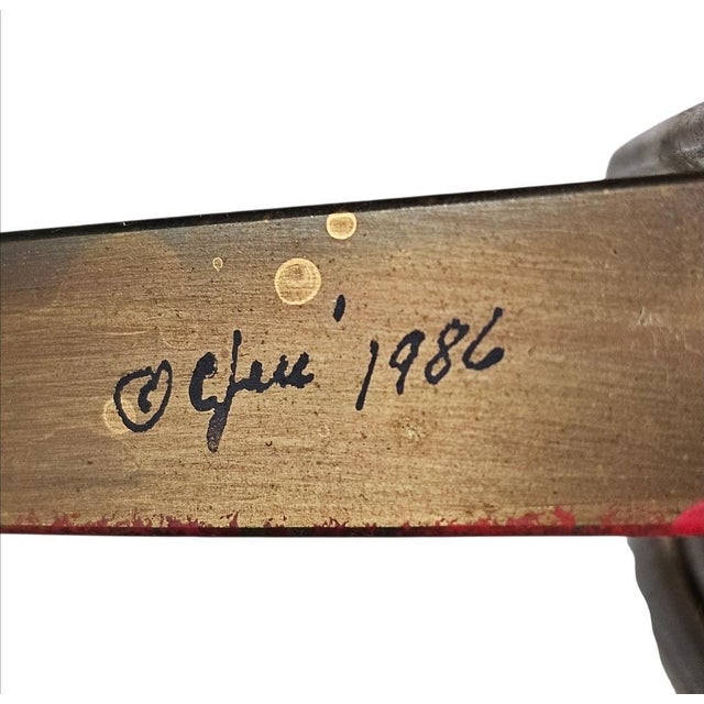 1986 Curtis Jere Signed and Dated Metal Bicycle Wall Sculpture For Sale - Image 18 of 18