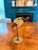vintage brass crane statue