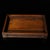 A beautifully crafted Chinese rectangular tray or display stand, likely made of Huali (rosewood). The piece features a low...