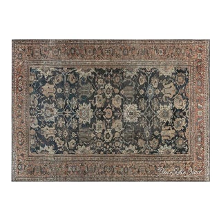 Authentic 19th Century Persian Sultanabad Handmade Wool Rug For Sale