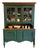 Vintage Green Kitchen Hutch For Sale