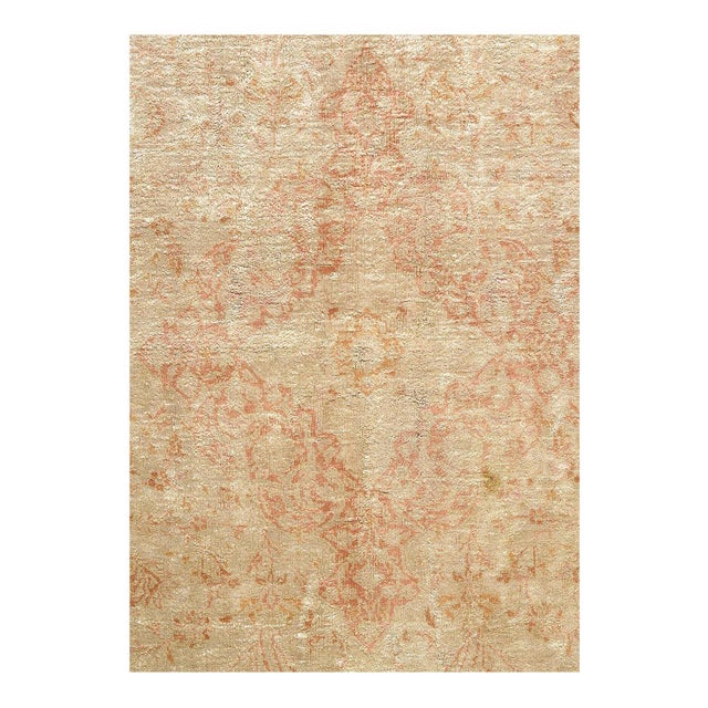 Kashmir A. Silk handmade and hand-knotted. A. Silk highlighted on a Cotton foundation. This rug has a dense, soft pile,...