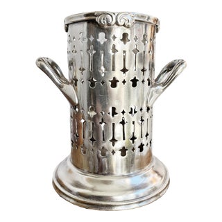 Antique Silver Wine Caddy From the St Francis Hotel in San Francisco For Sale