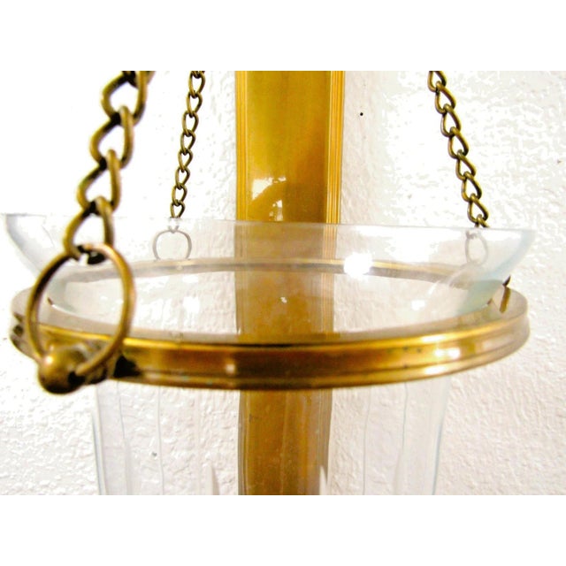 Brass Antique Brass Hurricane Wall Candle Sconce Pair Attributed to Virginia Metalcrafters For Sale - Image 8 of 18
