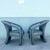 1980s Postmodern Silver and Black Leopard Print Lounge Chairs - A Pair For Sale - Image 5 of 9
