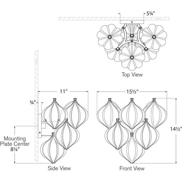 Julie Neill for Visual Comfort Signature Caselli 15" Sconce in Burnished Silver Leaf with Clear Glass For Sale - Image 9 of 11