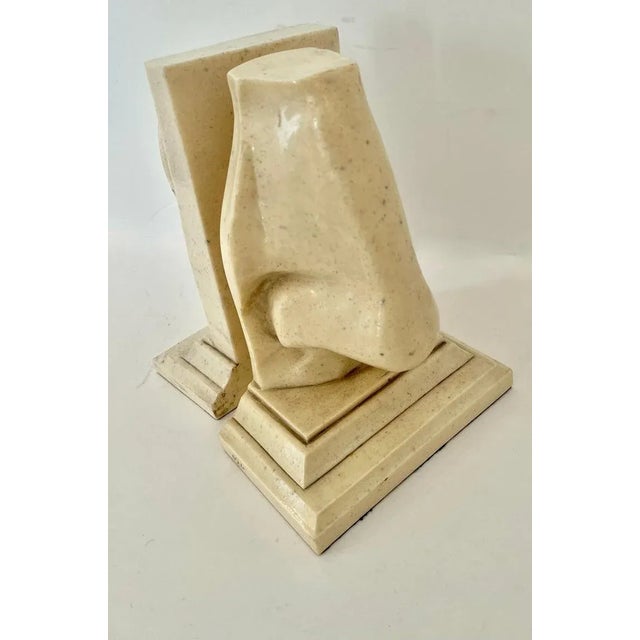 C2C Designs, Resin Based Sculptural Ear and Nose Bookend Set - A Pair For Sale - Image 10 of 13