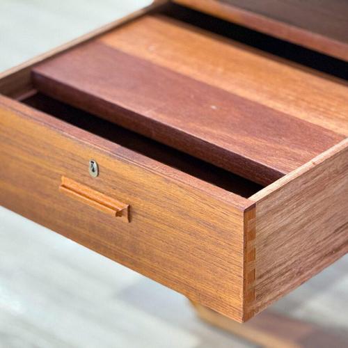 Large Danish Executive Desk in Teak by Jørgen Clausen for Brande Møbelfabrik, 1950s For Sale - Image 12 of 16