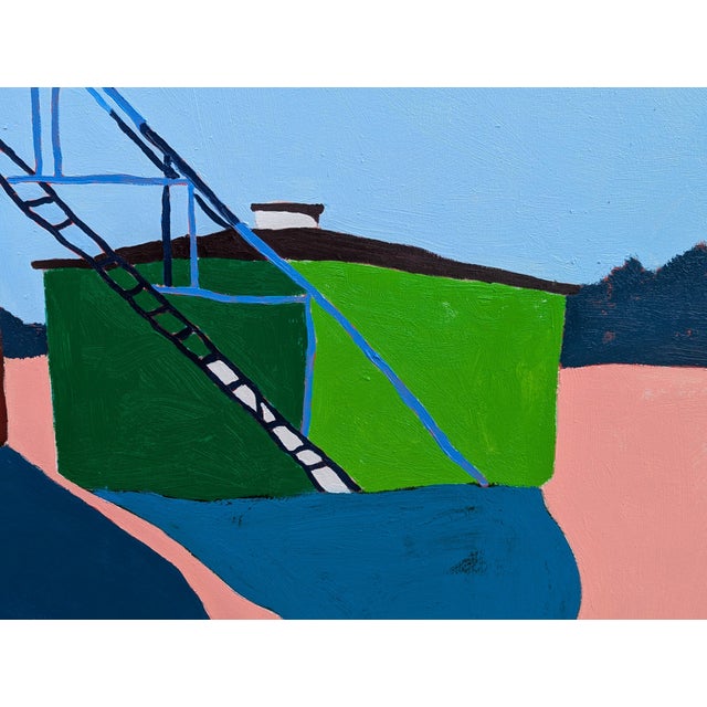 Jacob Spacek “American Rural, Cistern” Contemporary Colorful Pastoral Landscape Painting, 2024 For Sale - Image 11 of 12