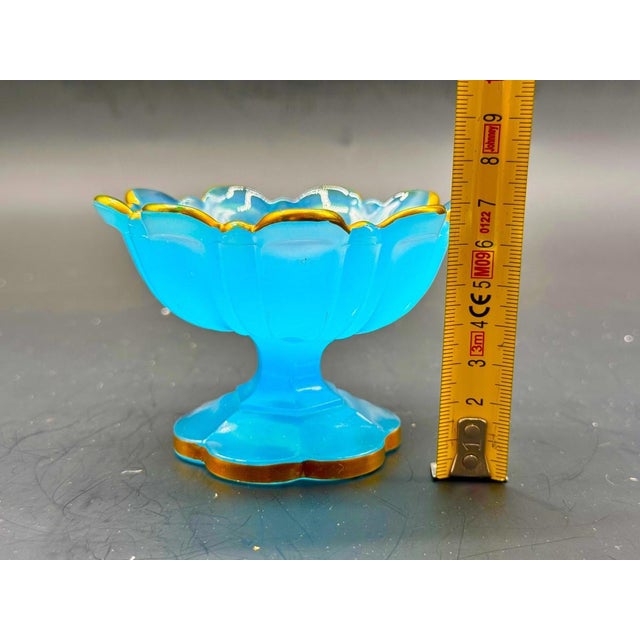 Napoleon III Blue Opaline Jam Jars, in Flawless conditions. Designed before 1890