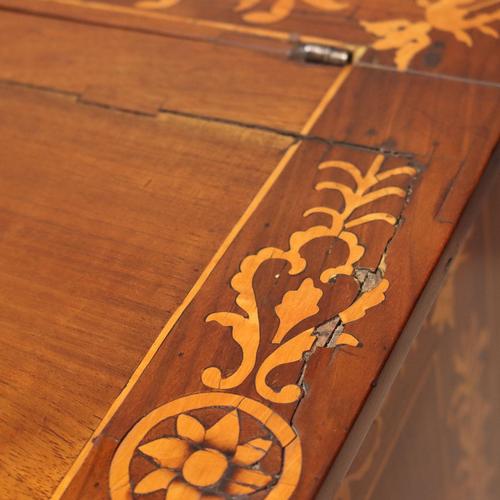 Walnut Bedside Table with Inlays For Sale - Image 9 of 11