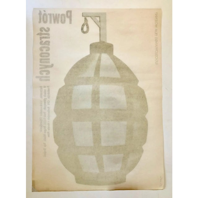 Polish Powrót straconych Film Poster by Romuald Socha, 1970s, in Flawless conditions. Designed 1970 to 1979 This piece has...