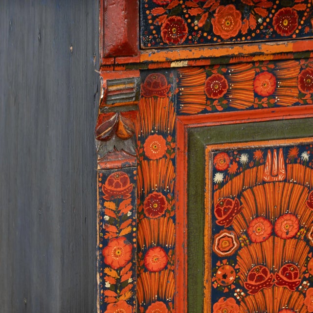 Late 19th Century Highly Painted Pine Sideboard Cabinet, Hungary For Sale - Image 10 of 14
