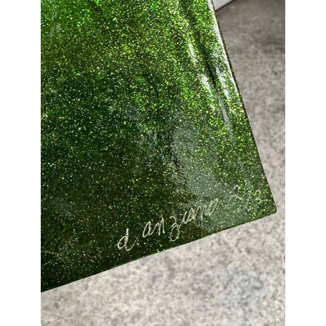 Abstract Winter Landscape Glass Wall Art Panels, Set of Two For Sale - Image 4 of 12