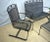 Woodard Salterini Attributed Mt Vernon Patio Seating & Table Set, Loveseat Bench Cantilever For Sale - Image 4 of 7