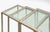 1970s Metal and Glass Nesting Tables, 1970s, Set of 3 For Sale - Image 5 of 8