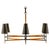 Fifty inches across, with angular steel arms sweeping upward from a compact center  pared-back enough for transitional...