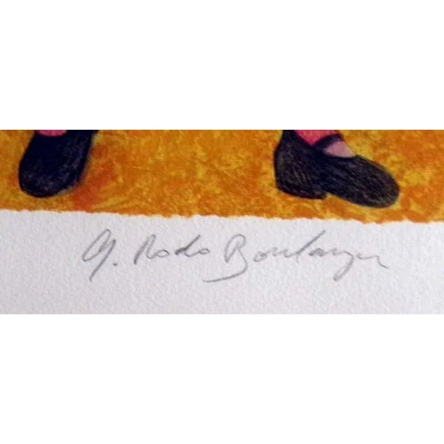 "Les Jeunes Maries" Contemporary Figurative Wedding Scene Print by Graciela Rodo Boulanger, Framed For Sale - Image 4 of 7