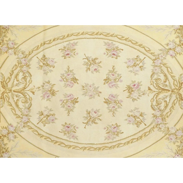 Traditional Aubusson Rug 6' X 9' For Sale - Image 3 of 7