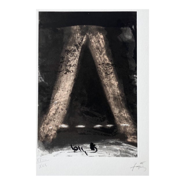 Antoni Tàpies Untitled Composition 1970 Reproduction Print For Sale