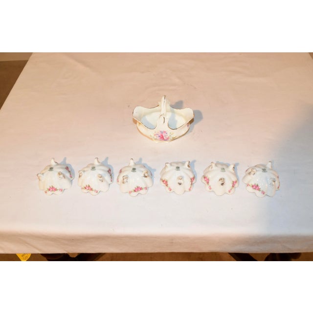 Early 20th Century German Porcelain Basket and Bowls For Sale - Image 5 of 7