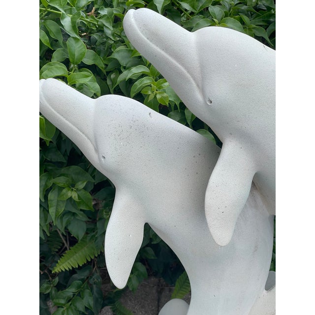 Plastic 1950s Vintage Dolphins Garden Sculpture For Sale - Image 7 of 7