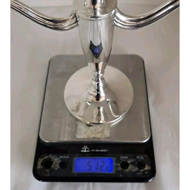 Sterling Silver Candelabra from Barker Ellis & Co, Birmingham, 1988 For Sale - Image 18 of 18