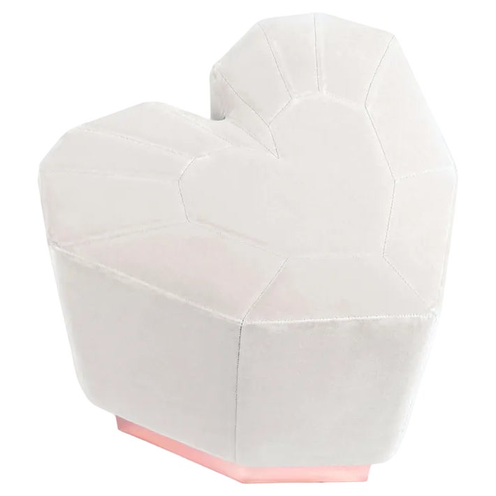 Mustard Queen Heart Stool by Royal Stranger Chairish
