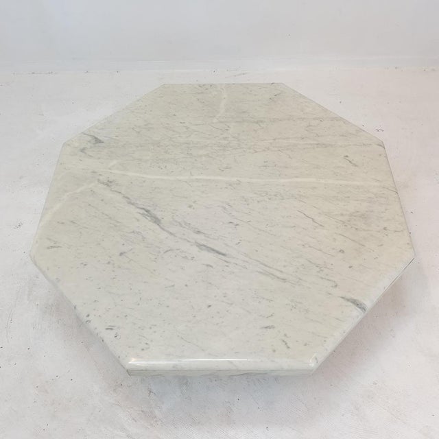 Italian Marble Octagon Coffee Table, 1980s For Sale - Image 15 of 18