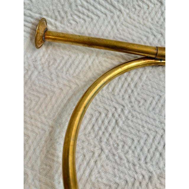 Vintage Solid Brass Decorative Hunting Horn or “Trompe De Chasse” For Sale In New Orleans - Image 6 of 8