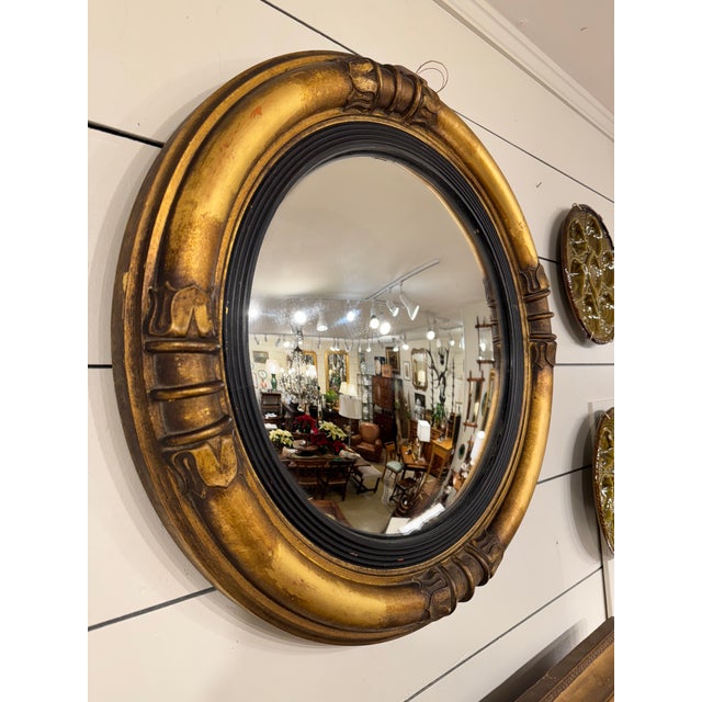 Vintage Convex Mirror For Sale - Image 4 of 4