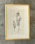 Mid 20th Century Vintage Pierre Cardin Fashion Sketch For Sale - Image 5 of 12