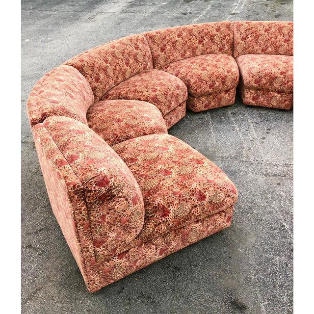 Custom Made Printed Sectional Sofa Chairish
