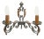 Large Chandelier and Sconces attributed to Gilbert Poillerat, 1950s, Set of 3 For Sale - Image 4 of 11
