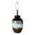Mid-Century Multi Color Ceramic Glazed Table Lamp For Sale