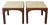1960s Pair of Mahogany and Travertine Tables Attributed to John Keal for Brown Saltman For Sale