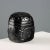 Olmec Head in Black Obsidian Stone For Sale - Image 5 of 8