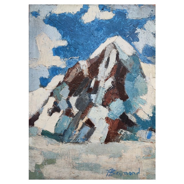 J-J. Boimond, Triangle du Tacul, Oil on Canvas For Sale