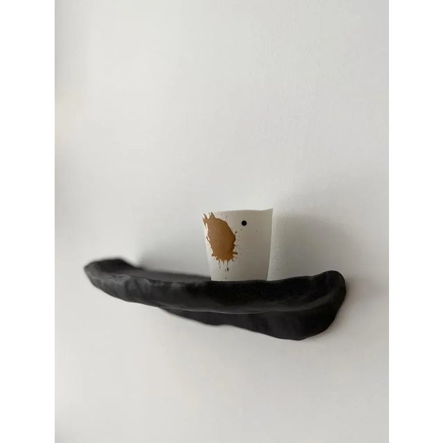 Contemporary Abstract Wood Little Shelf by Atelier Monochrome For Sale - Image 3 of 6