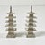 1950s Vintage Chinoiserie Chippendale Hollywood Regency Sterling Silver Pagoda Pepper Shakers - Set of 6 For Sale - Image 6 of 11