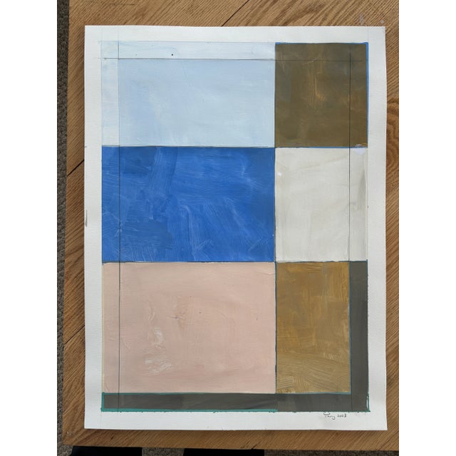 Brighten up your room with a new piece in the lake series, a contemporary painting and collage on heavy archival...