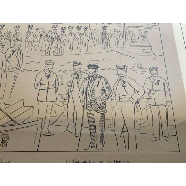 Key plate to messrs. Dickinson and Foster painting " The Royal Yacht Squadron". This is the "map" that was accompanh a...