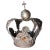 Late 20th Century Silver-Tone Metal Crown With Colored Jewels For Sale - Image 11 of 11