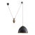 Arteriors Egg Drop Pendant, Bronze/Brass For Sale