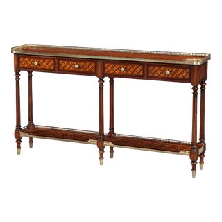 Louis XVI Parquetry Console Table For Sale