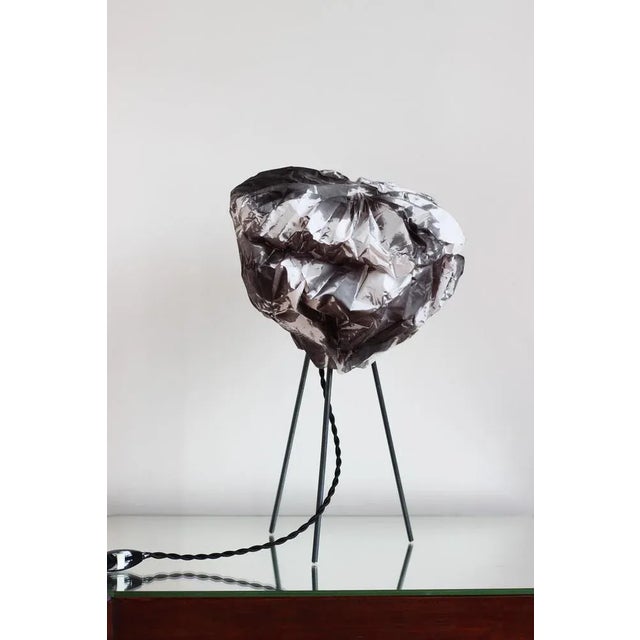 Metal Smoke Sculptural Table Lamp by Camille Deram For Sale - Image 7 of 11