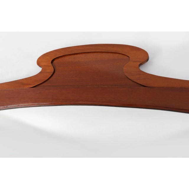Large Art Nouveau Wooden Chimney Mirror, 1890s For Sale - Image 4 of 13