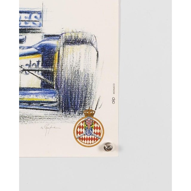 Paper Vintage Monaco Grand Prix Motorsport Poster, 1997 For Sale - Image 7 of 9