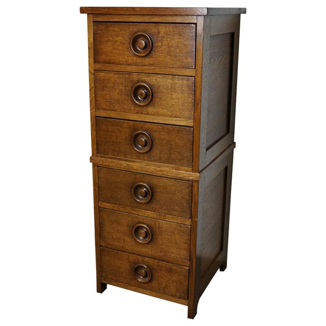 English Oak Apothecary Cabinet, 1930s For Sale - Image 13 of 13